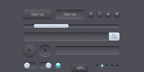 FREE Ui elements by Anthony Aubertin